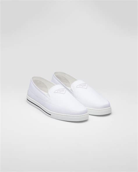 prada re nylon sneakers|Prada nylon slip on sneakers.